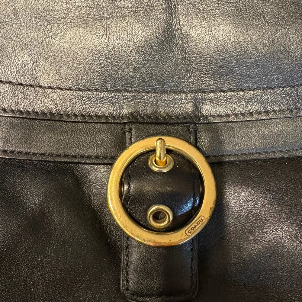 Coach Penelope Black Leather Hobo - Picture 3 of 7